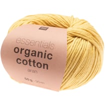 Pelote de fil à tricoter 100% coton - Rico Design - Essential Cotton Aran - Jaune 03