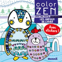 Color zen pour les mini'z - les animaux de l'hiver