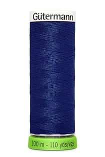 Fil à coudre Gütermann - RPET - Bleu marine n°232