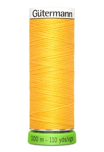 Fil à coudre Gütermann - RPET - Jaune n°417