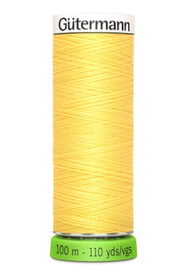 Fil à coudre Gütermann - RPET - Jaune n°852