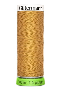 Fil à coudre Gütermann - RPET - Jaune moutarde n°968