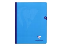1 cahier polypro - 24 x 32 cm - Mimesys - Clairefontaine - 192 pages grands carreaux - Coloris assortis