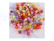 Sachet de perles « alphabet » multicolores en plastique - Créalia