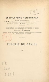 Théorie du navire (2). Du navire en mouvement - Avec 88 figures dans le texte
