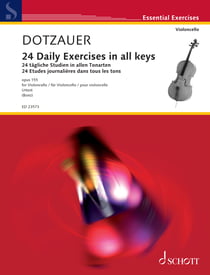24 Daily Exercises in all keys - Op. 155: for Cello