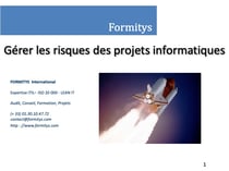 Gérer les risques des projets informatiques - extrait + accès au support complet et videos