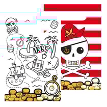 8 Sacs papier - Pirates