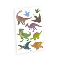 9 Tatouages adhésifs Riethmüller - Happy Dinosaure