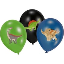 6 Ballons - Happy Dinosaure - 28cm