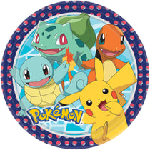 8 Assiettes - Pokemon - 23 cm