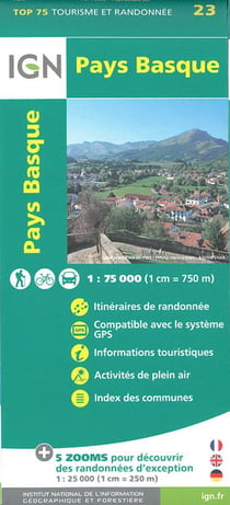 Top75023 Pays Basque 1/75.000
