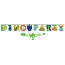 Guirlande lettres Dino-Party à personnaliser 230 cm
