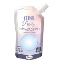 Peinture nacrée Izink Pearly - Aladine -  80 ml - Bleu gris