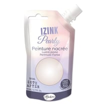 Peinture nacrée Izink Pearly - Aladine -  80 ml - Écru