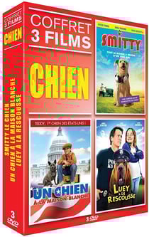 Coffret chien 3 films : Smitty le chien - un chien à la Maison-Blanche - Luey à la rescousse