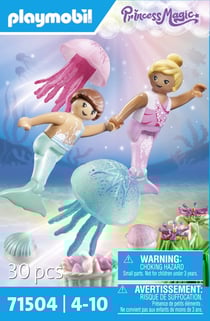 Playmobil® - Enfants sirènes méduses et coquillages - 71504 - PLAYMOBIL Princess Magic