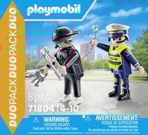 PLAYMOBIL - Policier et bandit avec accessoires - 71804 - PLAYMOBIL Duo