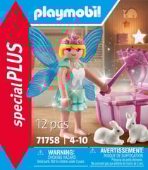 PLAYMOBIL - Fée avec coffre à dents de lait et lapin - 71758 - Special plus