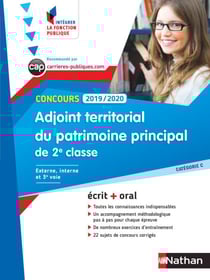 Concours Adjoint territorial du patrimoine de 2ème classe - Ecrit + Oral - Catégorie C - Concours 2019-2020 - Format : ePub 3