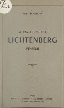 Georg Christoph Lichtenberg - Penseur