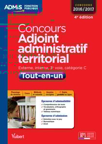 Concours Adjoint administratif territorial - Catégorie C - Tout-en-un - Concours 2016