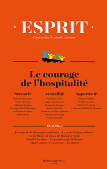 Esprit juillet-août 2018 Le courage de l'hospitalité