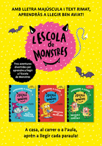 Pack Aprendre a llegir a l'Escola de Monstres (Llibres 1-3) - En lletra MAJÚSCULA per aprendre a llegir (Llibres per a nens a partir de 5 anys