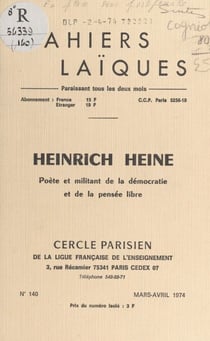 Heinrich Heine - Poète et militant de la démocratie et de la pensée libre