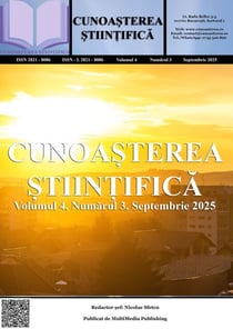Cunoașterea Științifică, Volumul 4, Numărul 3, Septembrie 2025