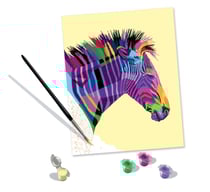 Peinture au numéro Ravensburger - CreArt -Zebre - 24x30 cm