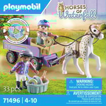 Playmobil® - Enfants avec calèche et poney - 71496 - Le Poney Club