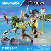 Playmobil - Pirate avec arbalète et poissons à viser - 71795 - Les pirates