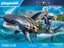 PLAYMOBIL - Pirate et requin avec mâchoire articulée - 71793 - Les pirates