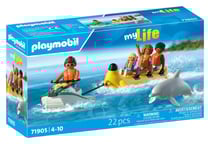 PLAYMOBIL - Scooter des mers, banane tractée & 4 per - 71905