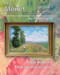 Monet: Meadow with Poplars, 1875 - Inglis Academy: Paint the Masterworks, #5