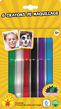 6 Crayons de Maquillage à l'Eau