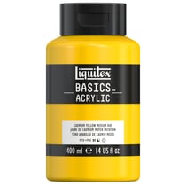 Acrylique Liquitex Basics - 400 ml - ton jaune cadmium moyen