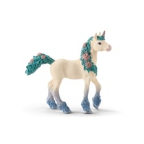 Figurine Licorne aux fleurs, poulain
