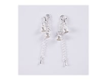 2 fermoirs mousqueton de 12 mm  - Argent - Créalia