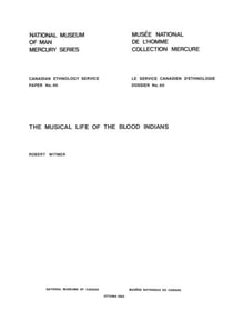 Musical life of the Blood Indians