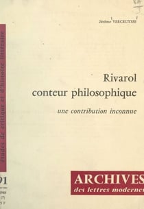 Rivarol, conteur philosophique - Une contribution inconnue