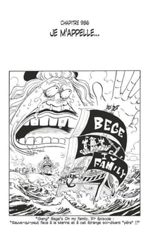 One Piece édition originale - Chapitre 986 - Je m'appelle