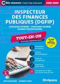 Inspecteur des finances publiques (DGFIP) - Tout-en-un - Catégorie A - Édition 2025-2026