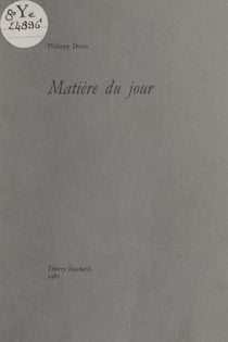Matière du jour