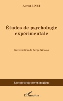 Etudes de psychologie expérimentale