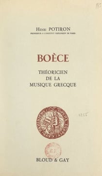 Boèce - Théoricien de la musique grecque