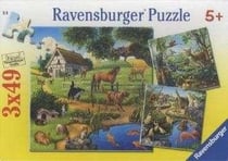 3x49 pièces ANIM. SAUVAGES ZOO DOMES 3x49 pièces ANIM. SAUVAGES ZOO DOMES