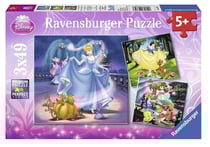 Puzzle Ravensburger 09339 - Blanche-Neige, Cendrillon, Arielle, 3 x 49 pièces