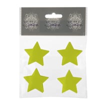 Lot de 4 étoiles métal - Vert